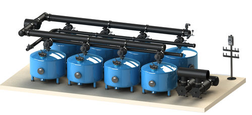 Sistema di filtrazione a pressione - F600 - STF FILTERS - a sabbia / per acqua / automatico