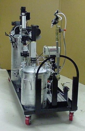 Carrello per movimentazione - EXACT DISPENSING SYSTEMS - in metallo / multiuso / con rotelle