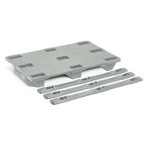 Pallet smontabile - BASIC 1208-C9 - NAECO PACKAGING - in plastica riciclata / euro / da trasporto