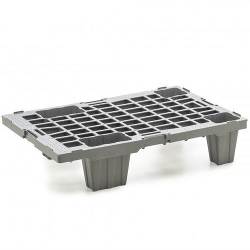 Quarter pallet in plastica riciclata - BASIC - NAECO PACKAGING - ISO / da trasporto / di stoccaggio