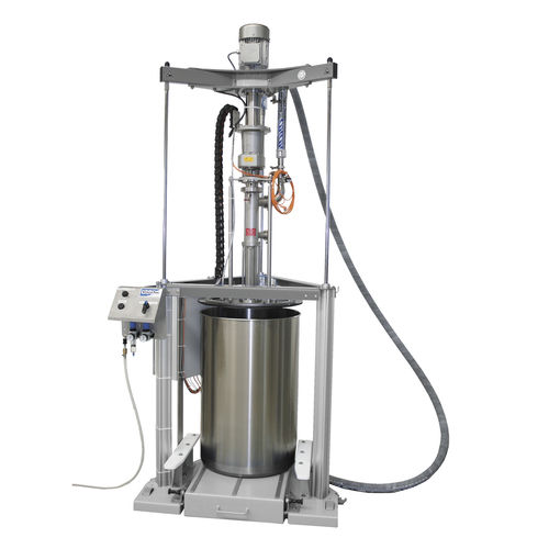 Sistema di svuotamento per fusti - ViscoMT-XM Hygienic - ViscoTec Pumpen- u. Dosiertechnik GmbH - per prodotti ad alta viscosità / di bariletti / per prodotti a media viscosità