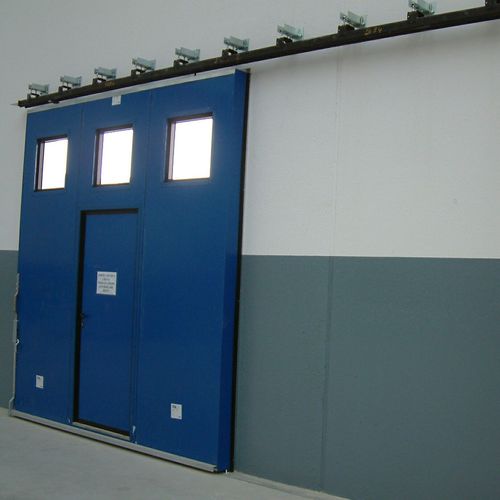 Porta scorrevole - PS 3000 PRE - SACIL HLB - in metallo / da esterno / industriale