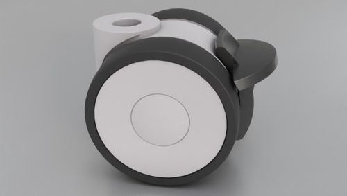 Ruota girevole - TR00061957-000 - TR Fastenings - con perno filettato / con freno / in poliammide