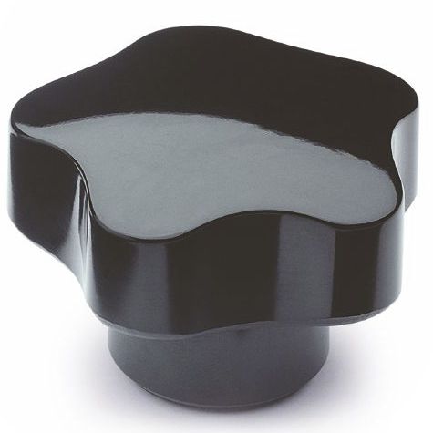 Manopola filettata - LBKAxx series - Boneham & Turner - a lobi / in acciaio / di ottone