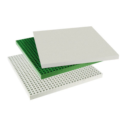 Grigliato in poliestere - FRP - JK TECHNIC - a maglia quadrata / antiscivolo / ad alta resistenza chimica