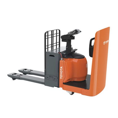 Transpallet elettrico - ER1-EF series - Toyota Industrial Equipment - con conducente in piedi / 24 V / da trasporto