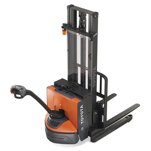 Accatastatore elettrico - 8BWS1 series - Toyota Industrial Equipment - a timone con guida da terra / 24 V / per applicazioni industriali