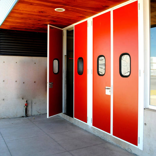 Porta con cerniera - Infraca - in acciaio inossidabile / in acciaio / in PVC