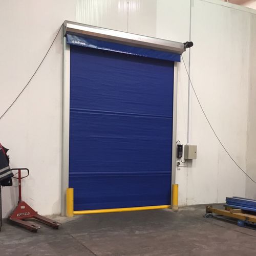Porta ad avvolgimento - Infraca - in alluminio anodizzato / per interno / industriale