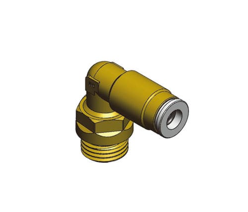 Raccordo idraulico - FD-OL - Ningbo Parmicro Fluid Technology CO.,LTD - filettato / push-in / gomito a 90°