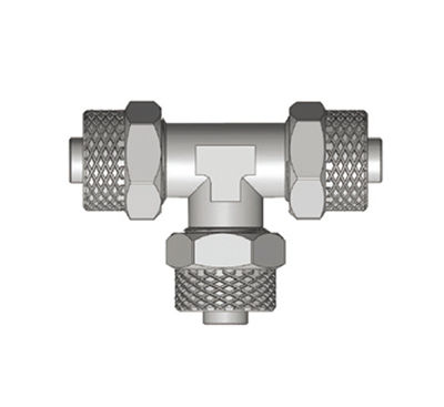 Raccordo rapido - RPUT - Ningbo Parmicro Fluid Technology CO.,LTD - per aria compressa / a T / in ottone nichelato