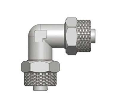 Raccordo per aria compressa - RPUL - Ningbo Parmicro Fluid Technology CO.,LTD - rapido / gomito a 90° / in ottone nichelato