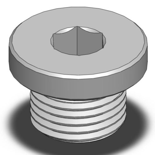 Tappo rotondo - POH - Ningbo Parmicro Fluid Technology CO.,LTD - maschio / in ottone nichelato / per guarnizioni O-ring