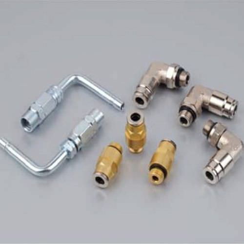 Raccordo idraulico - FD-LK-ZX - Ningbo Parmicro Fluid Technology CO.,LTD - filettato / push-in / gomito a 90°
