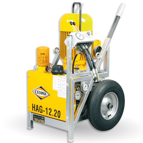 Centralina idraulica con motore elettrico - HAG-12.20 - CEDIMA GmbH - mobile / con pompa a ingranaggi