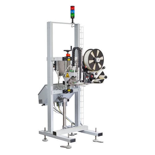 Stampante-applicatore di etichette di casse - 300 series - LOGOPAK - per applicazione sulla parte superiore del prodotto / per applicazione laterale
