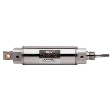 Cilindro pneumatico - M24XDU - Airpot - con gambo filettato / con ritorno a molla