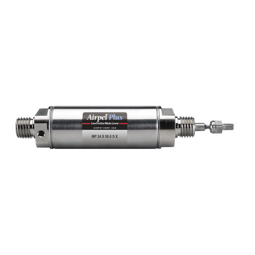 Cilindro pneumatico - MP24S-SX - Airpot - con asta attraversante / a effetto semplice / ad attrito ridotto