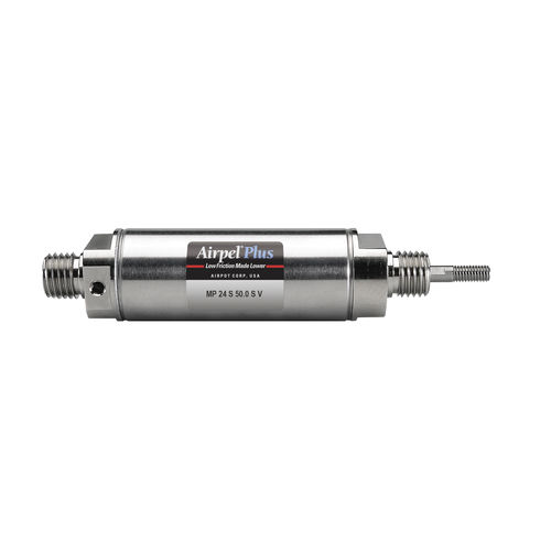Cilindro pneumatico - MP24S-SV  - Airpot - con gambo filettato / a effetto semplice / ad attrito ridotto