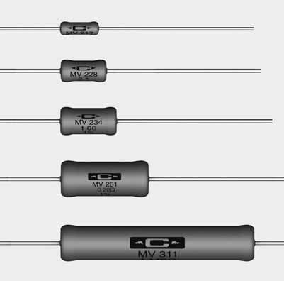 Resistore a filo -  MV series  - Caddock Electronics - non induttivo / su circuito stampato / per misurazione di corrente