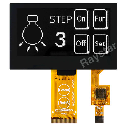 Modulo di visualizzazione con touch screen capacitativo - REX012864G-CTP - Raystar Optronics, Inc. - OLED / a colori / grafico