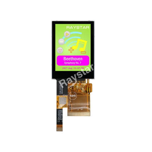 Modulo di visualizzazione LED - RFJ02000B-AYW-DNG1 - Raystar Optronics, Inc. - TFT LCD / IPS / con touch screen capacitativo
