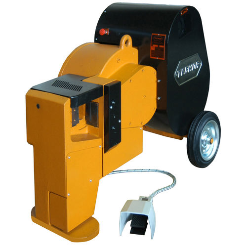 Cesoia elettrica - C 55  - TECMOR S.R.L. - per ferro da cantiere / per barre di ferro / circolare