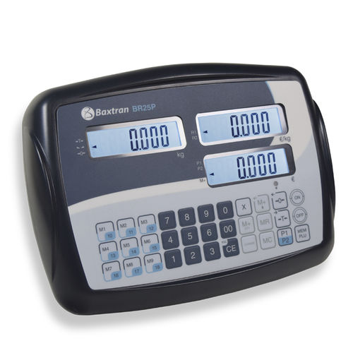 Indicatore di peso display LCD - BR25P - GIROPES - IP54 / per bilancia a piattaforma