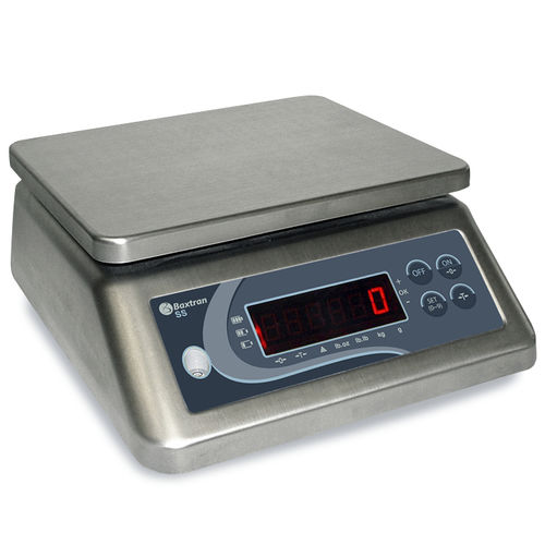 Bilancia contapezzi - SS - GIROPES - commerciale / con display LED / in acciaio inossidabile