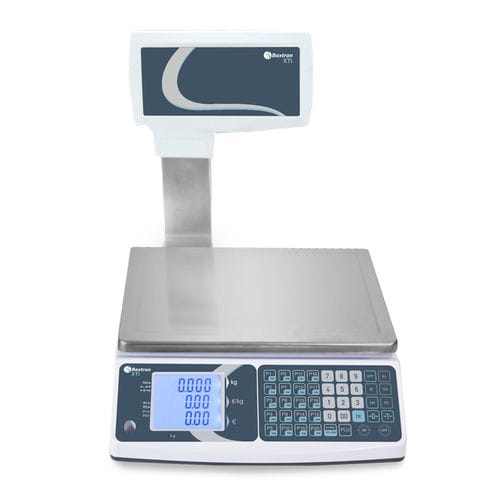 Bilancia commerciale - XTI - GIROPES - con display LCD / in acciaio inossidabile / per l'industria agroalimentare