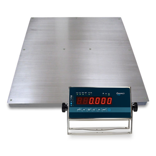 Bilancia a piattaforma - BGI - GIROPES - con display LED / in acciaio inossidabile / IP65