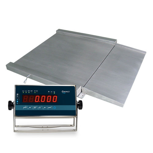 Bilancia a piattaforma - RGI - GIROPES - con display LED / in acciaio inossidabile / IP65