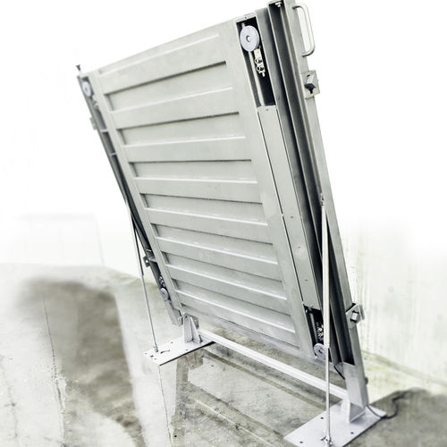 Bilancia con monitor separato - WPC - GIROPES - in acciaio inossidabile / da pavimento a basso profilo