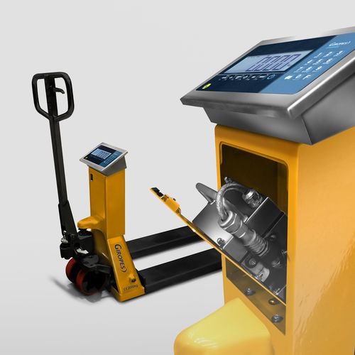 Transpallet manuale - TP410 ATEX - GIROPES - elettrico / pesatore / per l'industria agroalimentare