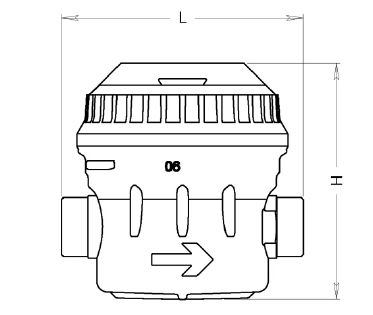 Misuratore di portata a pistoni rotanti - ALTAIR V4 - DIEHL Metering - per acqua / in linea / compatto