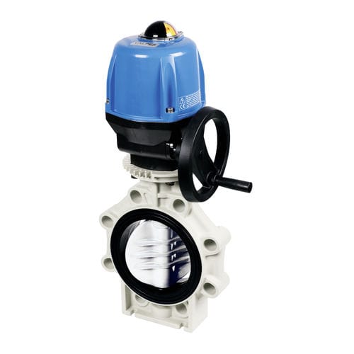 Valvola a farfalla - K4  - Praher Plastics Austria GmbH - con attuatore elettrico / IP65 / IP67