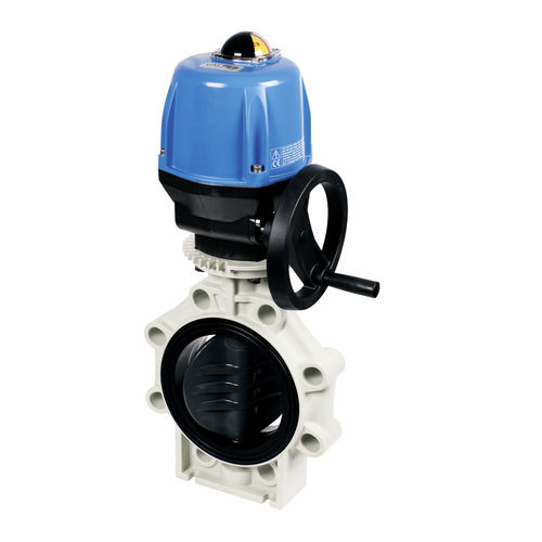 Valvola a farfalla - K4 - Praher Plastics Austria GmbH - con attuatore elettrico / con flangia / IP65