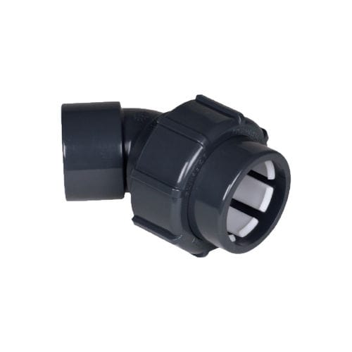 Raccordo idraulico - IBG FlexFit®  - Praher Plastics Austria GmbH - rapido / gomito a 45° / in PVC-U