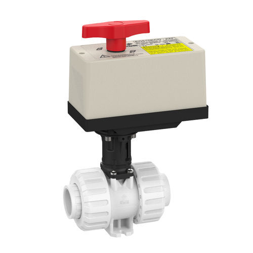 Valvola a sfera - M1 - Praher Plastics Austria GmbH - con attuatore elettrico / con flangia / filettata