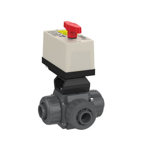 Valvola a sfera - S4 - Praher Plastics Austria GmbH - a comando elettrico / per acqua potabile / con flangia