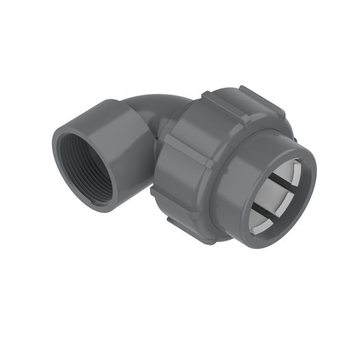 Raccordo idraulico - IBG FlexFit® - Praher Plastics Austria GmbH - ad avvitamento / rapido / gomito a 90°