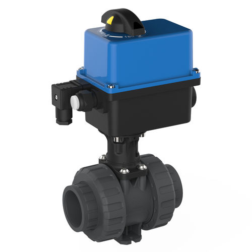Valvola a sfera - M1  - Praher Plastics Austria GmbH - con attuatore elettrico / per acqua potabile / con flangia