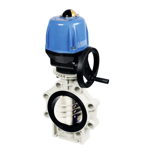 Valvola a farfalla - K4  - Praher Plastics Austria GmbH - con attuatore elettrico / per liquidi alimentari e bevande / tipo lug