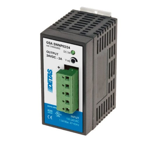 Alimentatore elettrico su guida DIN - GSA SWNP02 - DETAS - AC/DC / CE