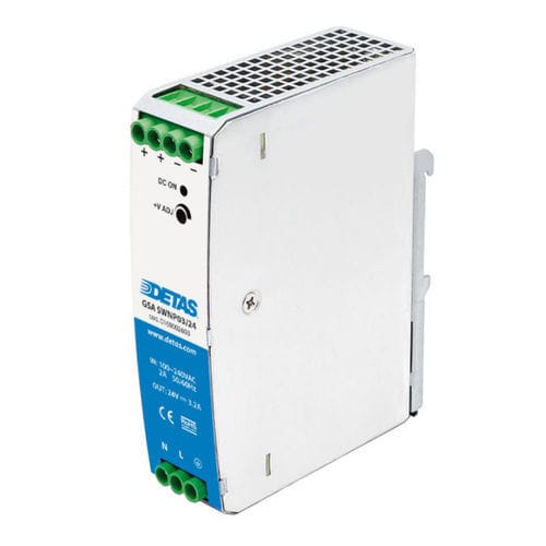 Alimentatore elettrico su guida DIN - GSA SWNP03 - DETAS - AC/DC / con protezione contro la sovratensione / con protezione contro i sovraccarichi