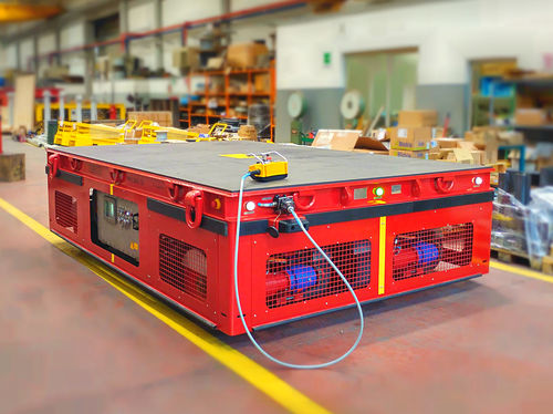 Carrello automotore a batteria - OMNI DR - ATEX/IECEx - MORELLO GIOVANNI S.r.l. - a 2 assi / per carichi pesanti / modulare