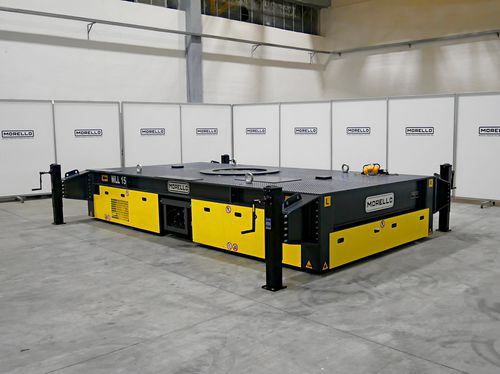 Carrello automotore a batteria - SGAE VC - MORELLO GIOVANNI S.r.l. - a 2 assi / per carichi pesanti / a pianale