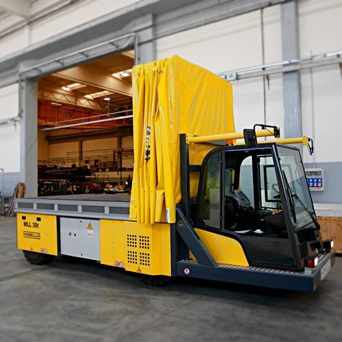 Camion a piattaforma - SGAE-C VSF S 30/2 - MORELLO GIOVANNI S.r.l. - a 3 assi / elettrico