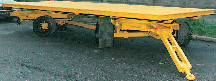 Rimorchio a pianale - 4 x 2 m | VC 10/2 - MORELLO GIOVANNI S.r.l. - per attrezzatura industriale / a 2 assi / trainato