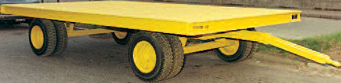 Rimorchio a pianale - 5 x 3 m | VS 15/2 - MORELLO GIOVANNI S.r.l. - per attrezzatura industriale / a 2 assi / trainato